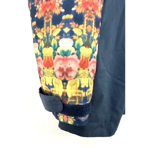 Burton Eastfall Jacket Womens M Blue Kaliedoscope Mood Indigo Snowboard Coat Hng - Picture 6 of 12